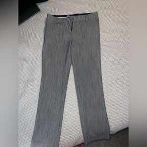 Ann Taylor Black and White Herringbone Pants
